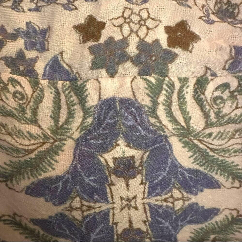 Free People Bohemian Gypsy Maxi Dress Duster Red Retro 70s Festival Size Large - Picture 10 of 14